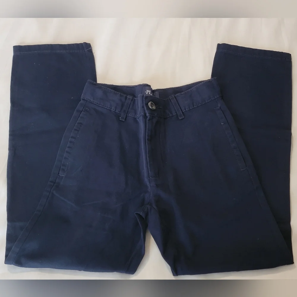 The Children's Place Boys slim fit uniform pants, slim 8, navy
